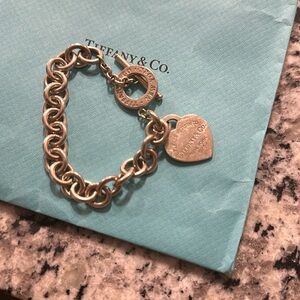 Tiffany & Co Heart Charm Bracelet